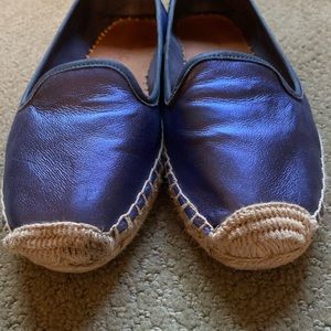 SPERRY metallic purple/blue espadrille slip on. Size 8.